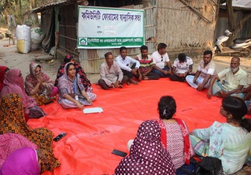 Male group meeting